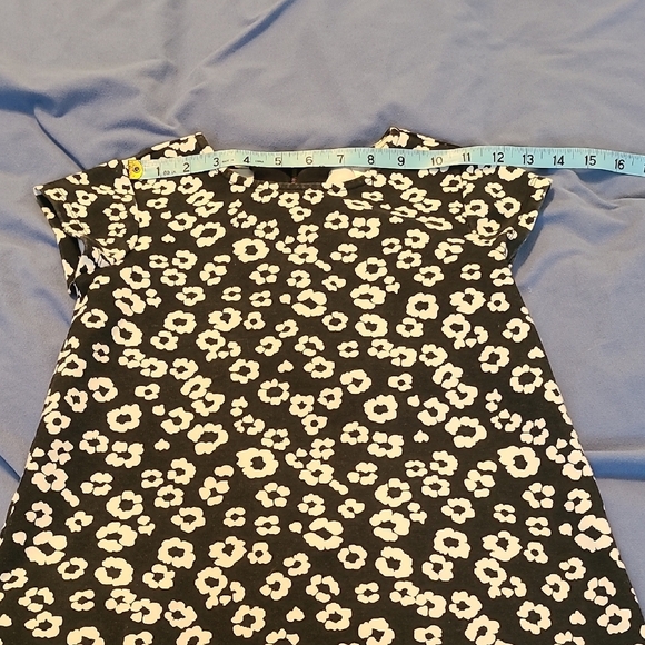 Gymboree Girls Size 8 Floral Black & White Dress EUC Cute Bow On Back Top Zipper - Picture 4 of 9